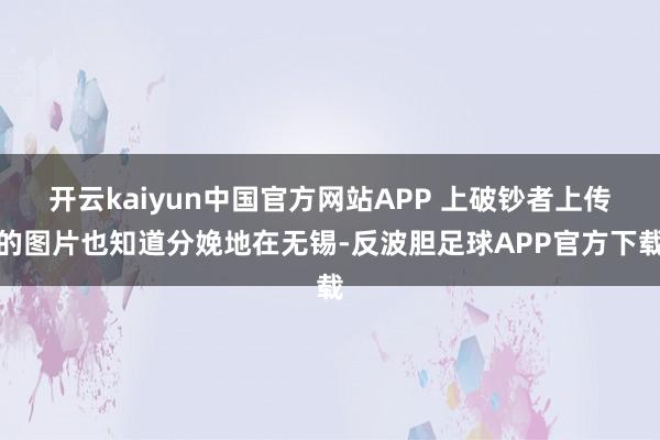 开云kaiyun中国官方网站APP 上破钞者上传的图片也知道分娩地在无锡-反波胆足球APP官方下载