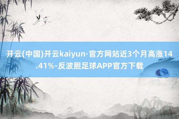开云(中国)开云kaiyun·官方网站近3个月高涨14.41%-反波胆足球APP官方下载
